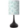 1_Giclee Glow Black Droplet 23 1/2" Spring Shade Table Lamp