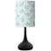 Giclee Glow Black Droplet 23 1/2" Spring Shade Table Lamp