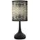 Giclee Glow Black Droplet 23 1/2" Sprouting Marble Shade Table Lamp