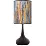 1_Giclee Glow Black Droplet 23 1/2" Striking Bark Modern Table Lamp