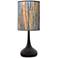 Giclee Glow Black Droplet 23 1/2" Striking Bark Modern Table Lamp