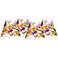Giclee Glow Bountiful Blooms Set of Four Lamp Shades 3x6x5 (Clip-On)