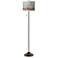 Giclee Glow Bronze Club 62" High Marble Jewel Shade Floor Lamp