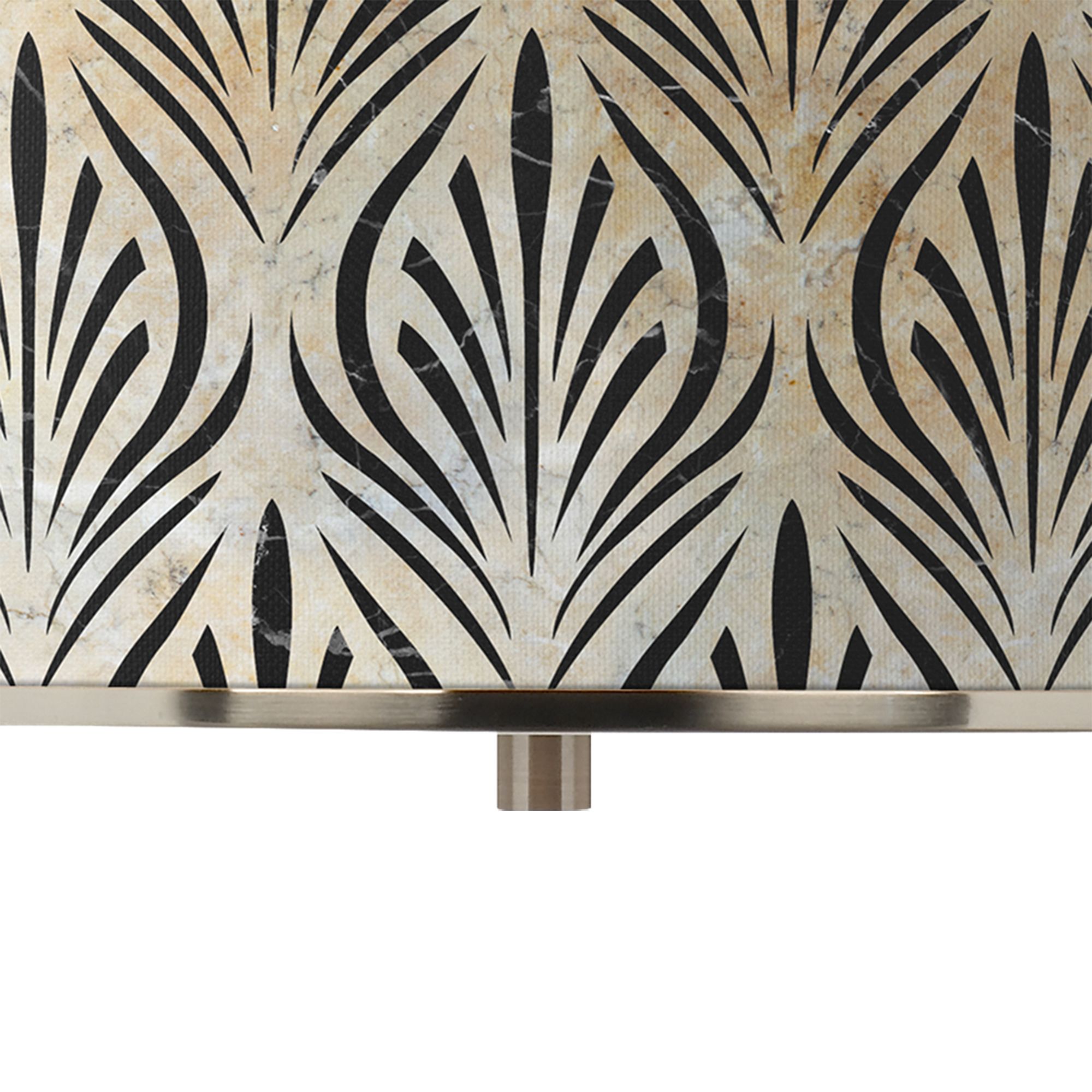 Image 2 Giclee Glow Calathea Gem 16" Wide Drum Shade Pendant Light more views