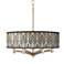 Giclee Glow Calathea Gem Ava 6-Light Nickel Pendant Chandelier