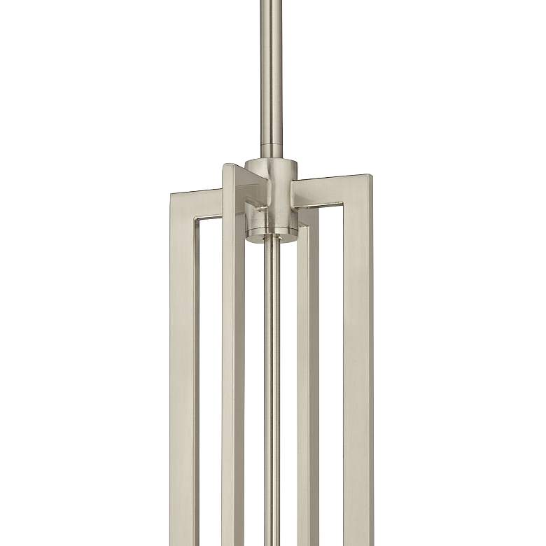 Image 2 Giclee Glow Carey 24" Marble Jewel Brushed Nickel 4-Light Chandelier more views