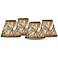 Giclee Glow Dragonfly Flight Set of 4 Clip Shades 3x6x5 (Clip-On)