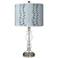 Giclee Glow Drifting Petals 28" Apothecary Clear Glass Table Lamp