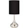 Giclee Glow Droplet 23 1/2" All Black Shade Modern Table Lamp
