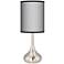 Giclee Glow Droplet 23 1/2" All Silver Modern Table Lamp