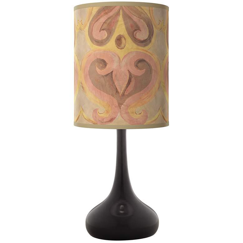 Image 1 Giclee Glow Droplet 23 1/2" Aurelia Shade Black Finish Table Lamp