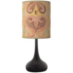 Giclee Glow Droplet 23 1/2" Aurelia Shade Black Finish Table Lamp