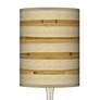 3_Giclee Glow Droplet 23 1/2" Bamboo Wrap Shade Modern Table Lamp more views
