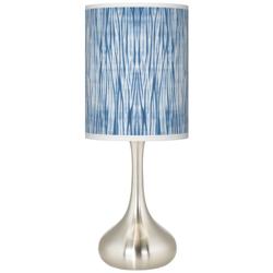 Giclee Glow Droplet 23 1/2&quot; Beachcomb Blue Modern Coastal Table Lamp
