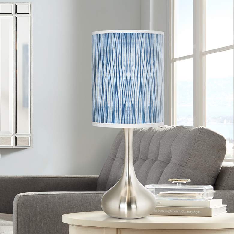 Image 1 Giclee Glow Droplet 23 1/2" Beachcomb Blue Modern Coastal Table Lamp
