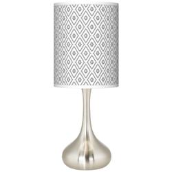 Giclee Glow Droplet 23 1/2" Diamonds Shade Modern Table Lamp