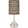 2_Giclee Glow Droplet 23 1/2" Faux Cedar Zebrawood Shade Table Lamp