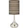 Giclee Glow Droplet 23 1/2" Faux Cedar Zebrawood Shade Table Lamp