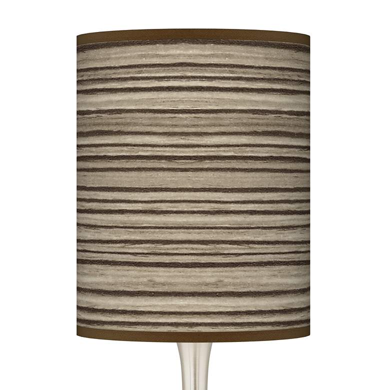 Image 3 Giclee Glow Droplet 23 1/2" Faux Cedar Zebrawood Shade Table Lamp more views