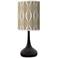 Giclee Glow Droplet 23 1/2" High Swell Shade Black Table Lamp
