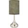 Giclee Glow Droplet 23 1/2" Interweave Patina Shade Modern Table Lamp