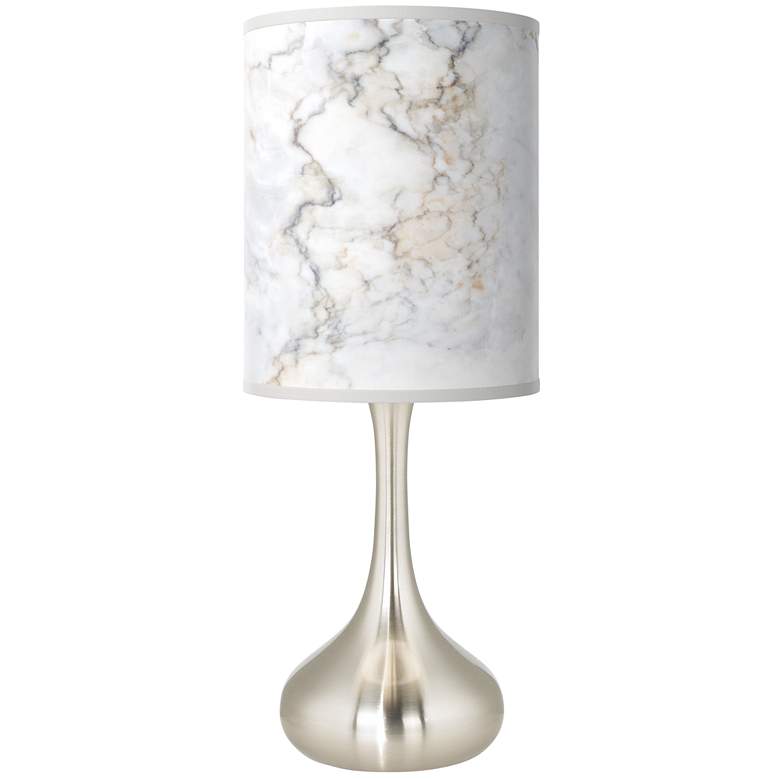 Image 1 Giclee Glow Droplet 23 1/2" Marble Glow Pattern Shade Table Lamp