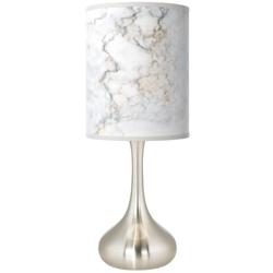 Giclee Glow Droplet 23 1/2&quot; Marble Glow Pattern Shade Table Lamp