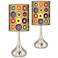 Giclee Glow Droplet 23 1/2" Marbles in the Park Modern Lamps Set of 2