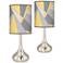 Giclee Glow Droplet 23 1/2" Modern Mosaic II Shade Lamps Set of 2