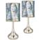 Giclee Glow Droplet 23 1/2" Siren Shade Modern Table Lamps Set of 2