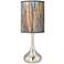 Giclee Glow Droplet 23 1/2" Striking Bark Shade Modern Table Lamp