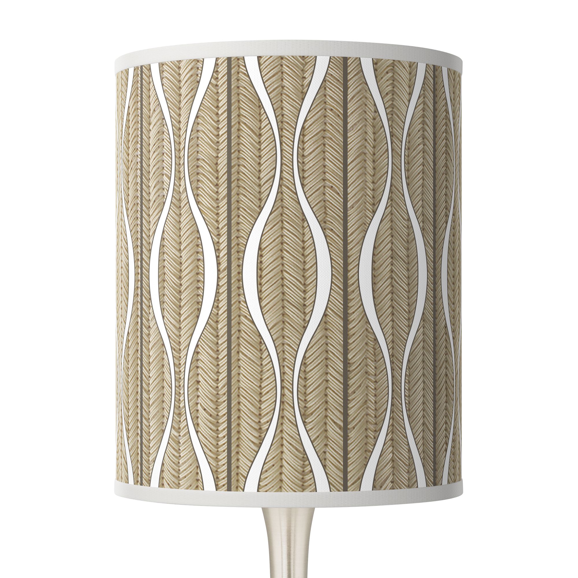 Image 2 Giclee Glow Droplet 23 1/2" Swell Shade with Modern Table Lamp more views