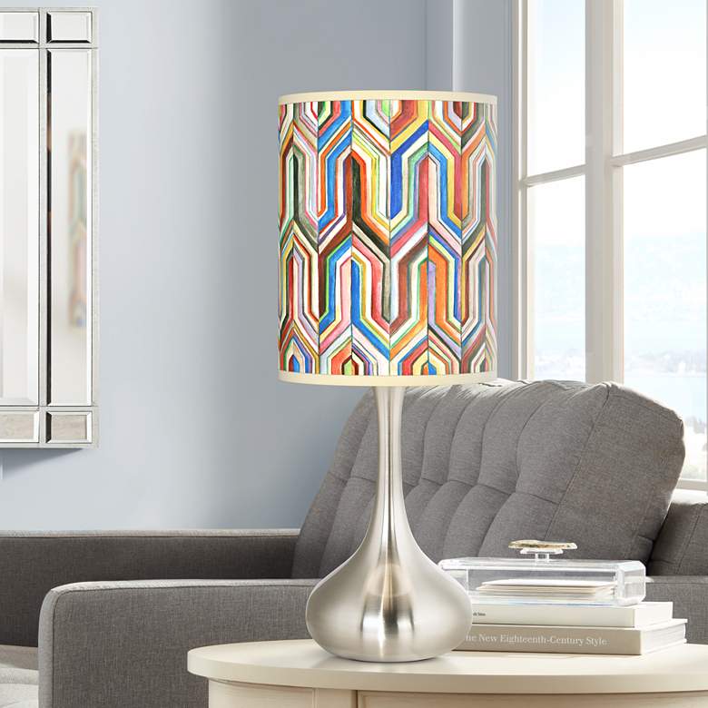 Image 1 Giclee Glow Droplet 23 1/2" Synthesis Shade Modern Table Lamp