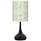 Giclee Glow Droplet 23 1/2" Tempo Shade Black Table Lamp