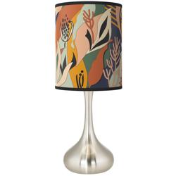 Giclee Glow Droplet 23 1/2&quot; Wild Desert Shade Modern Table Lamp