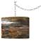 Giclee Glow Embracing Change Shade 13 1/2" Wide Plug-In Swag Pendant