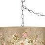 Thumbnail2 of Giclee Glow Floral Spray 13 1/2" Wide Plug-In Swag Pendant more views
