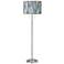 Giclee Glow Garth 63" 2-Light Siren Shade Brushed Nickel Floor Lamp