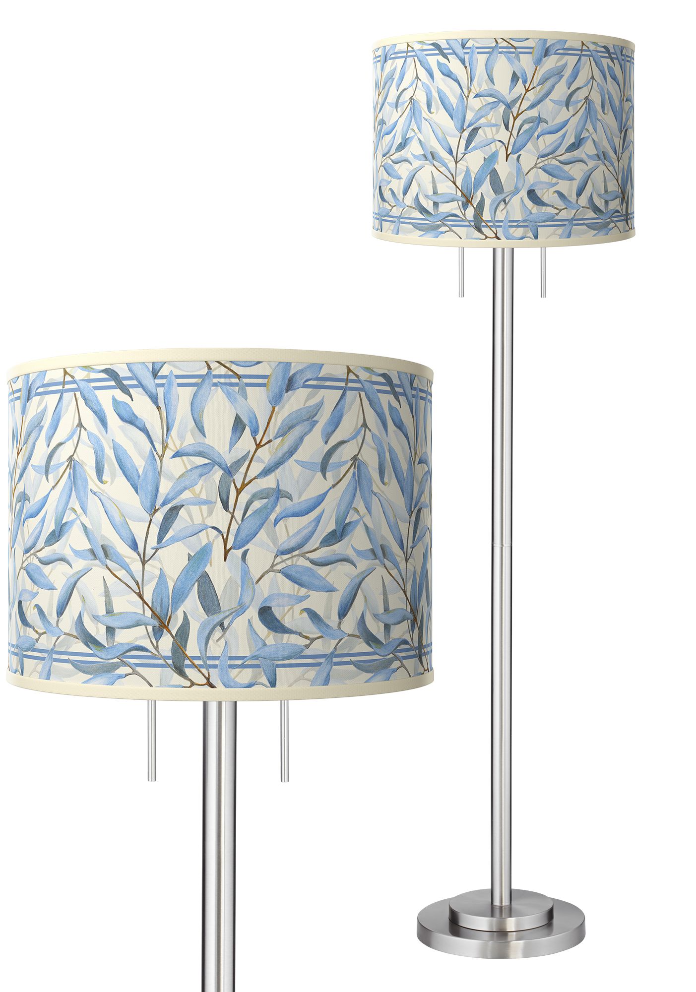 Image Giclee Glow Garth 63" Amity Giclee Brushed Nickel Floor Lamp