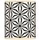 Giclee Glow Kaleidoscope Flowers Drum Shade 10x10x12 (Spider)