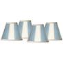 1_Giclee Glow Light Eggshell Blue Set of Four Clip Shades 3x6x5 (Clip-On)