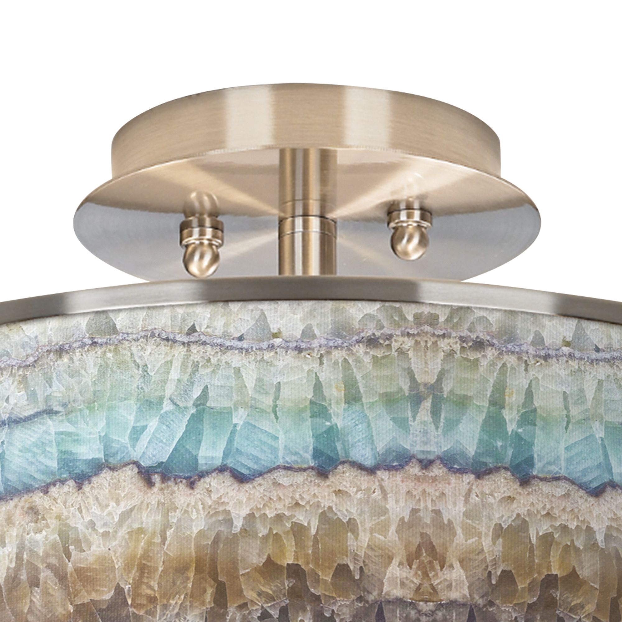 Image 2 Giclee Glow Marble Jewel 14" Wide Contemporary Ceiling Light more views