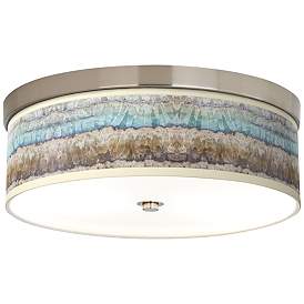 Image1 of Giclee Glow Marble Jewel 14" Wide Energy Efficient Ceiling Light