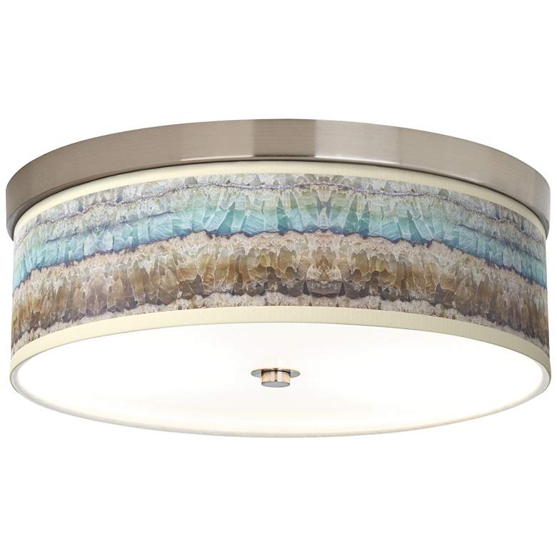 Giclee Glow Marble Jewel 14&quot; Wide Energy Efficient Ceiling Light