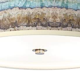 Image3 of Giclee Glow Marble Jewel 14" Wide Energy Efficient Ceiling Light more views