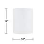 5_Giclee Glow Modern Squares Drum Lamp Shade 10x10x12 (Spider) more views