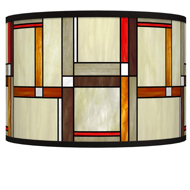 Image 1 Giclee Glow Modern Squares Giclee Shade 12x12x8.5 (Spider)