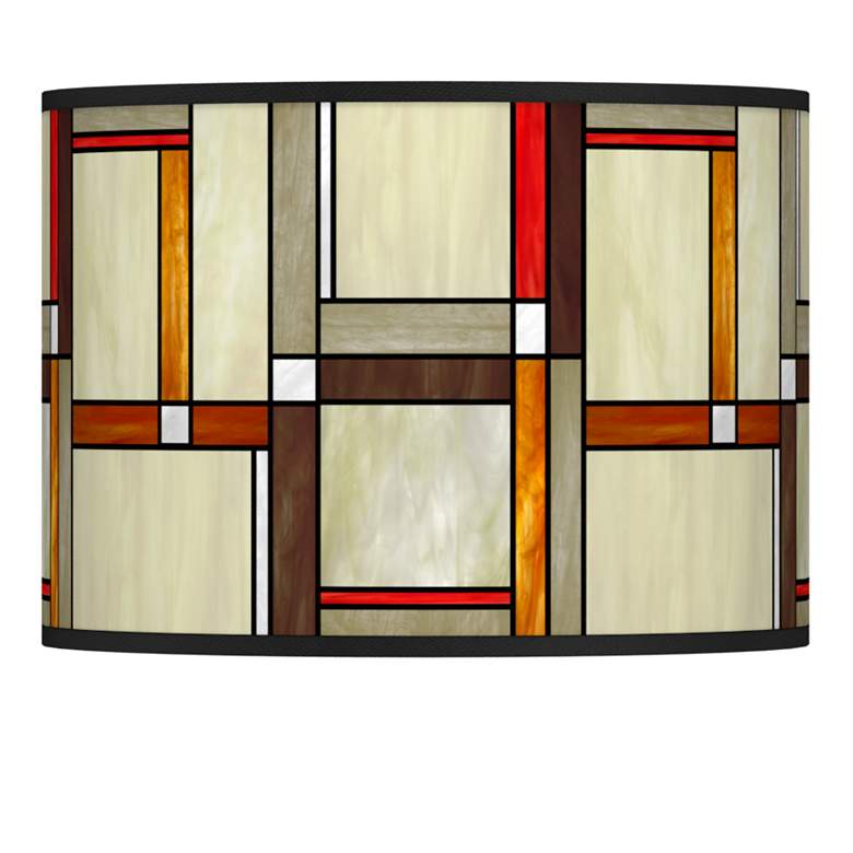 Image 1 Giclee Glow Modern Squares Lamp Shade 13.5x13.5x10 (Spider)