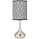 Giclee Glow Moroccan Diamonds II Droplet Table Lamp