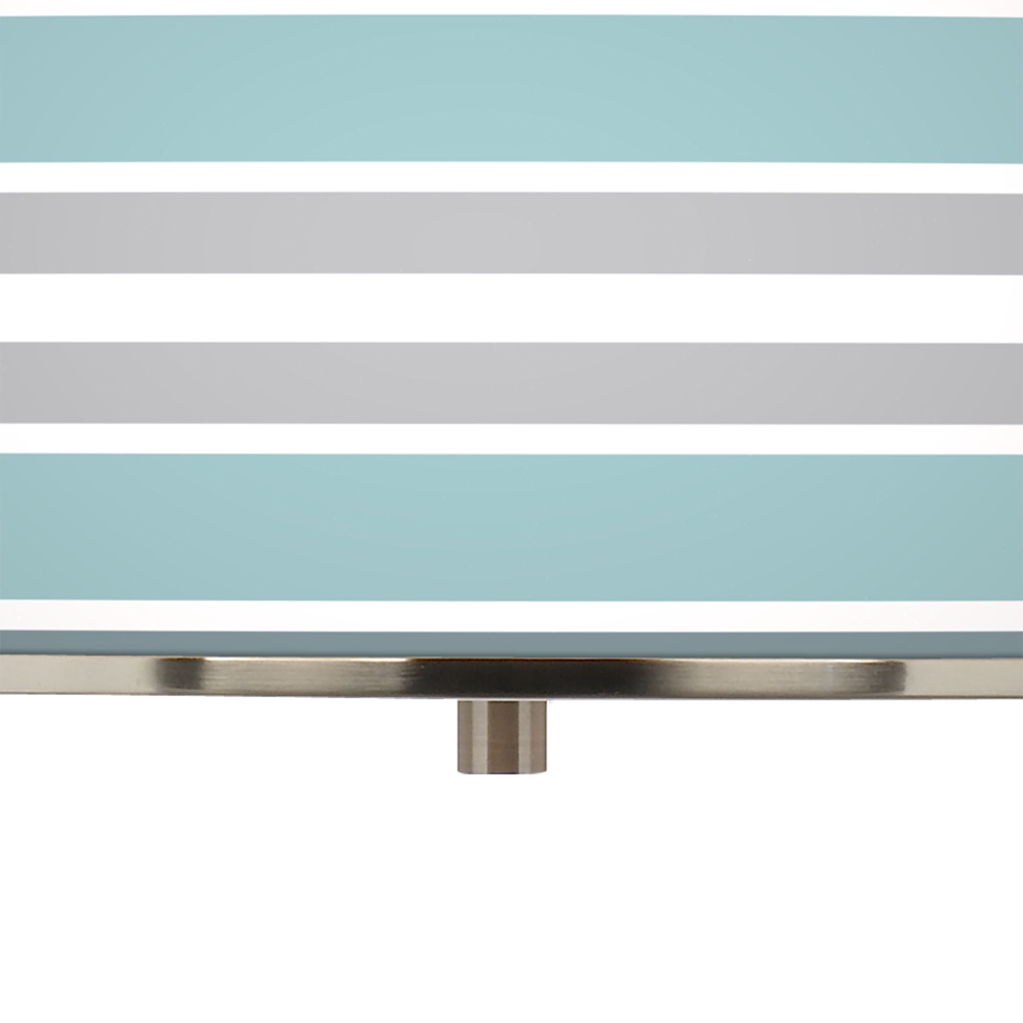 Image 2 Giclee Glow Multi Color Stripes 16" Wide Drum Pendant Light more views